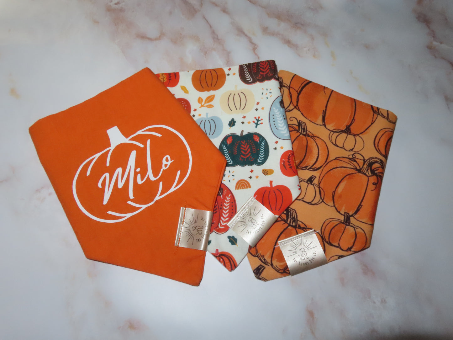 Patchwork Pumpkins Bandanas