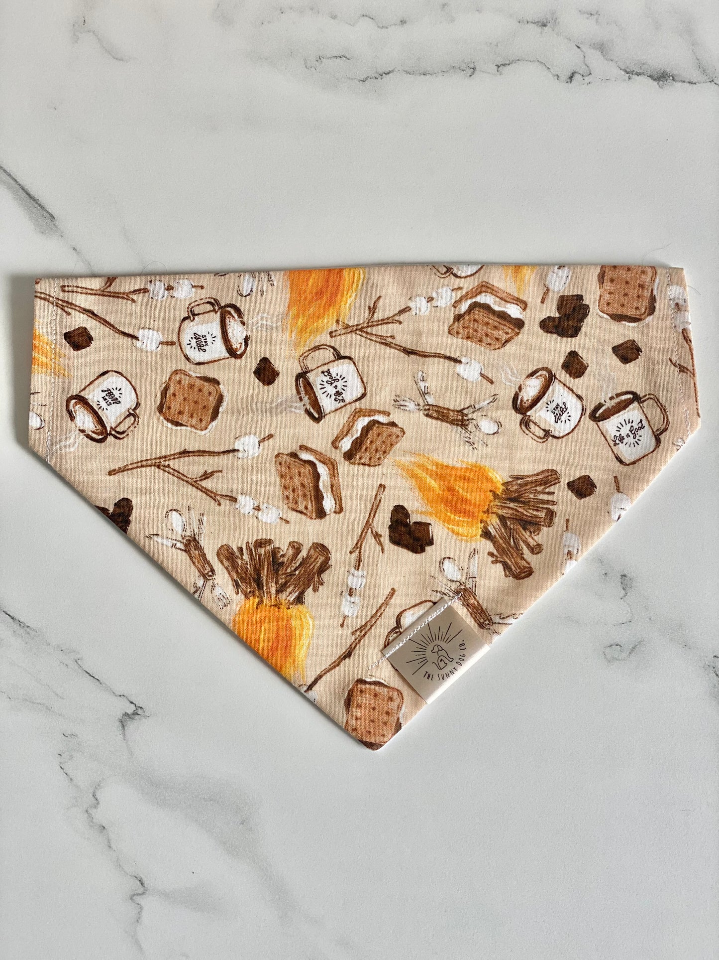 Campfire & Smores Dog Bandana