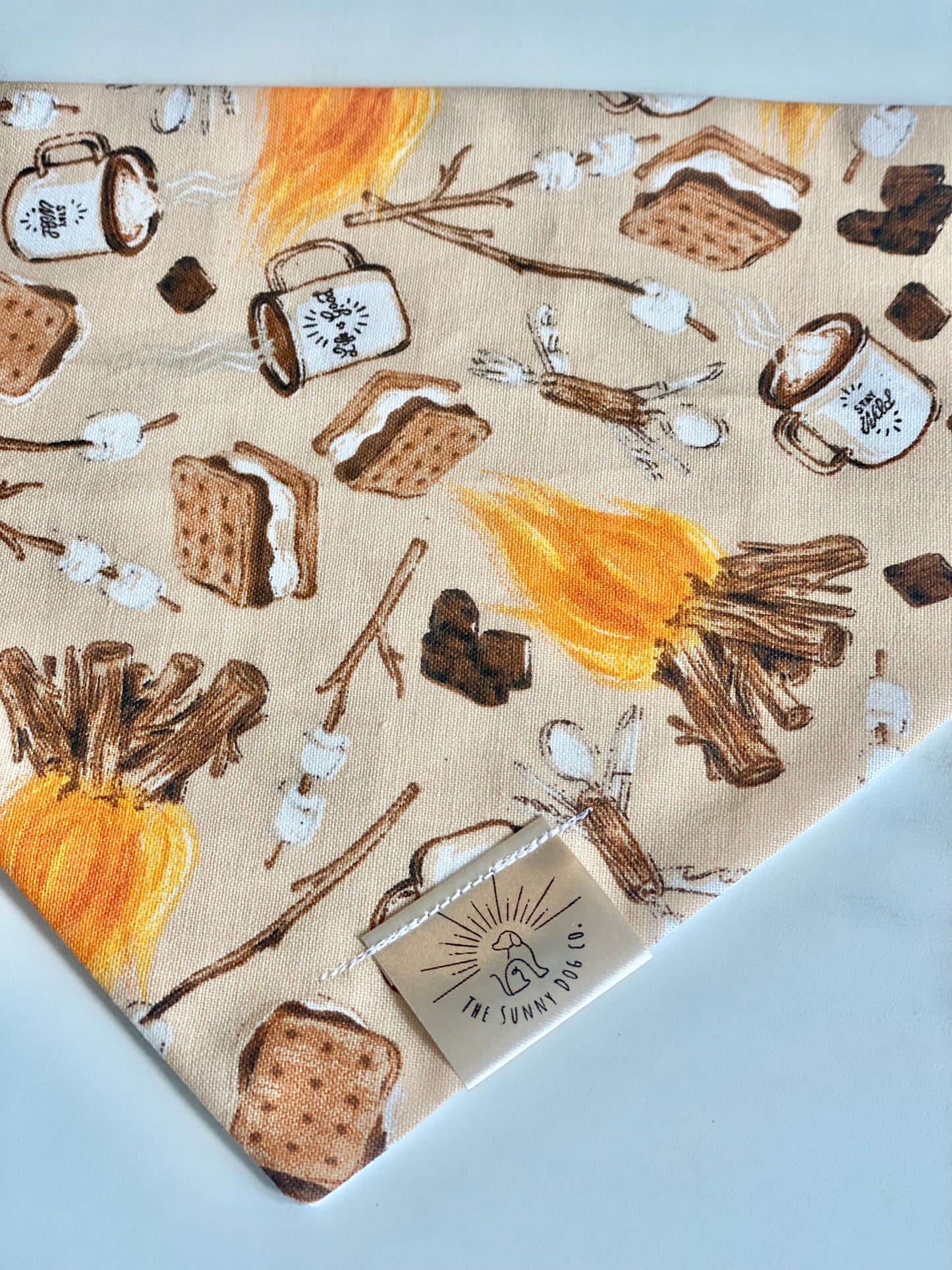 Campfire & Smores Dog Bandana