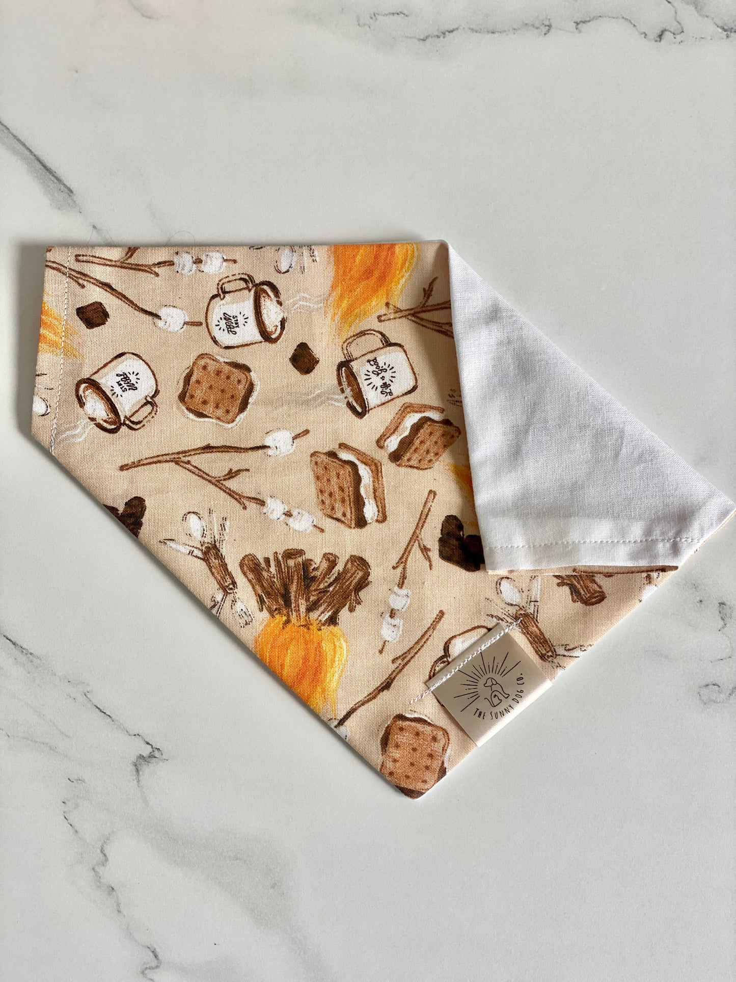 Campfire & Smores Dog Bandana