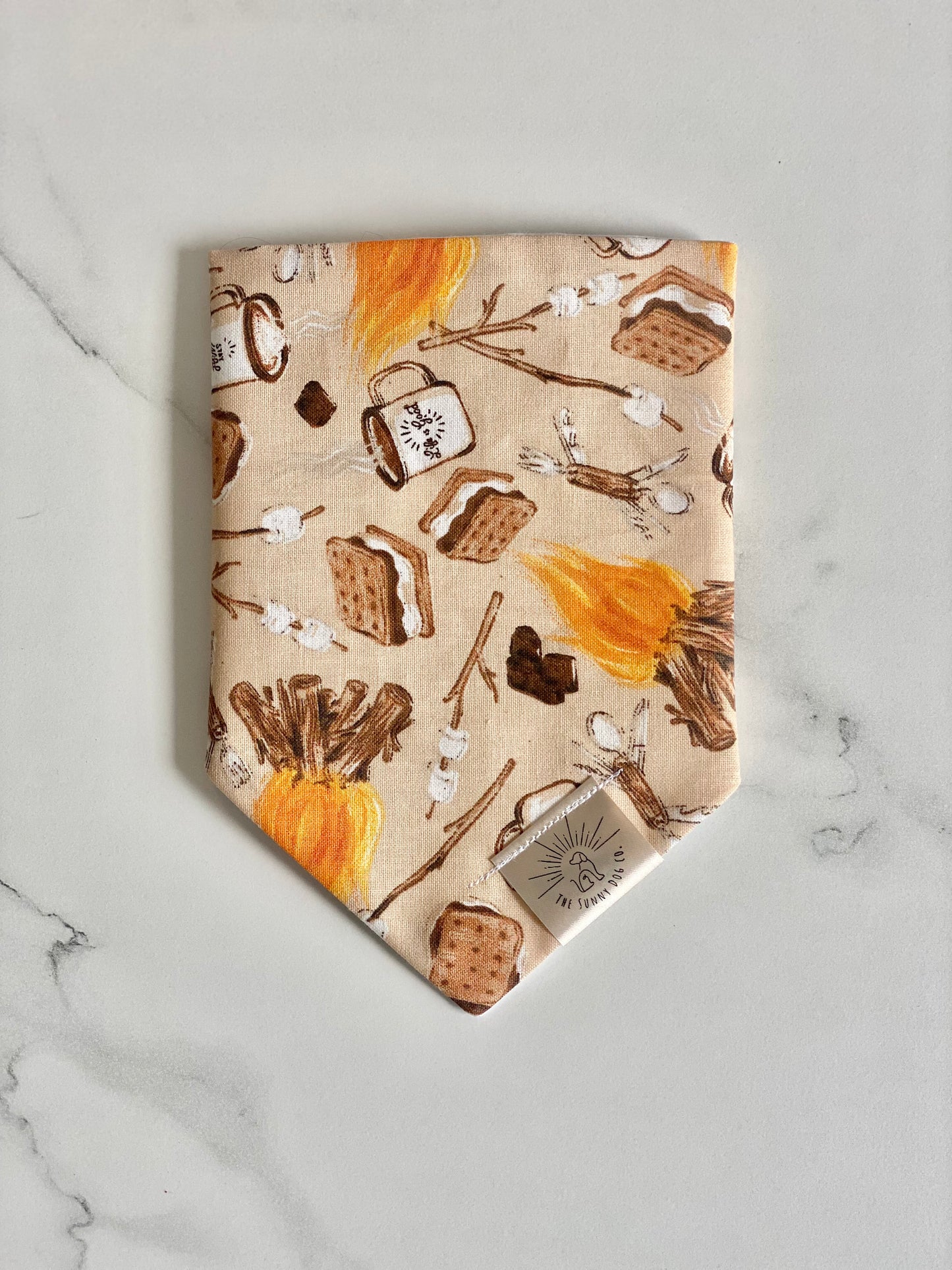 Campfire & Smores Dog Bandana