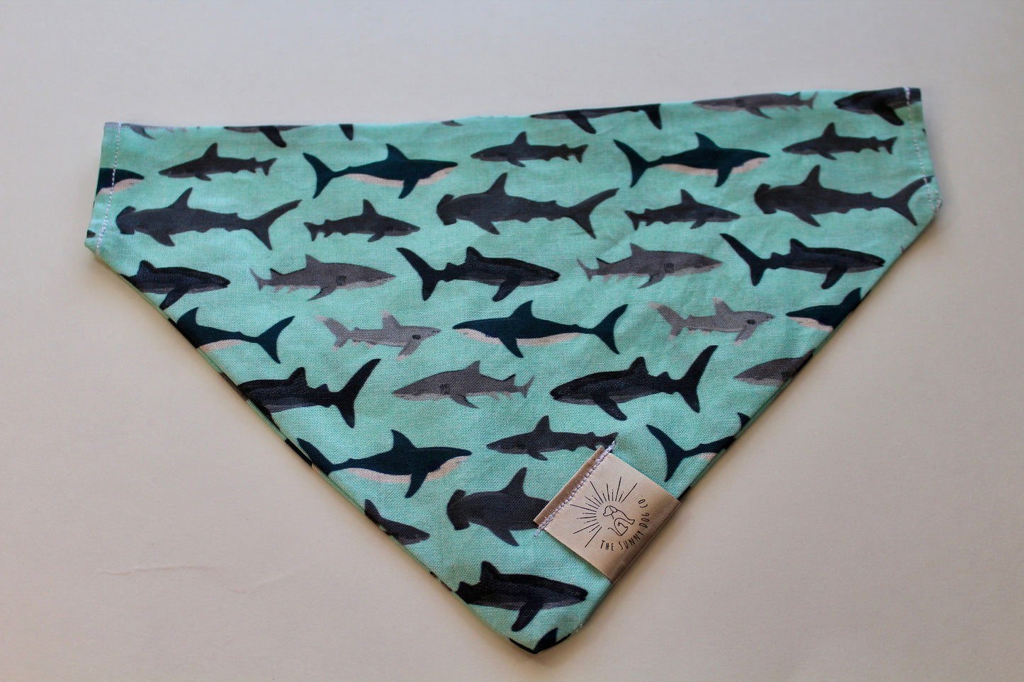 Over the Collar Dog Bandana-Shark Bandana-Dog Mom Gift-Personalized Dog Bandana-Customized Dog Bandana-Dog Gift-Shark Print Dog Bandana