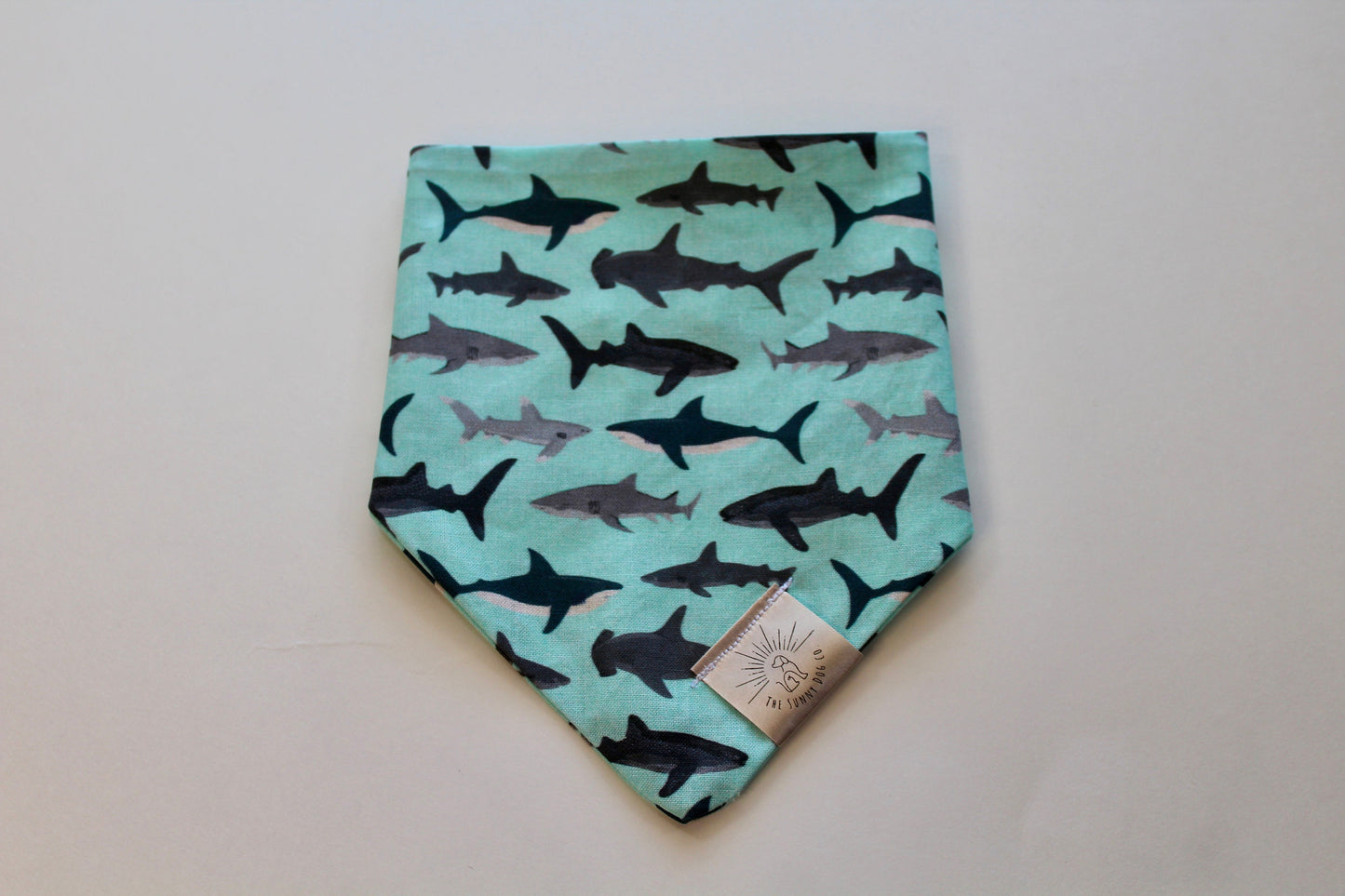Over the Collar Dog Bandana-Shark Bandana-Dog Mom Gift-Personalized Dog Bandana-Customized Dog Bandana-Dog Gift-Shark Print Dog Bandana