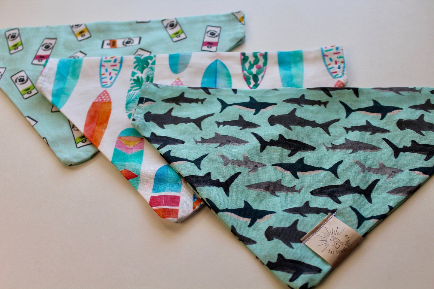 Over the Collar Dog Bandana-Shark Bandana-Dog Mom Gift-Personalized Dog Bandana-Customized Dog Bandana-Dog Gift-Shark Print Dog Bandana