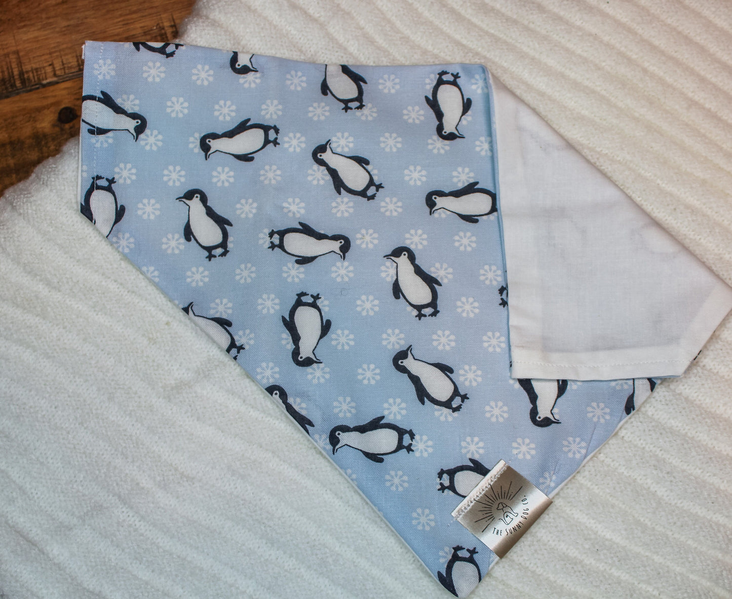 Over the Collar Dog Bandana-Penguin-Mom Gift-Personalized Dog Bandana-Customized Dog Bandana-Dog Gift-Christmas Dog Bandana-Christmas Animal