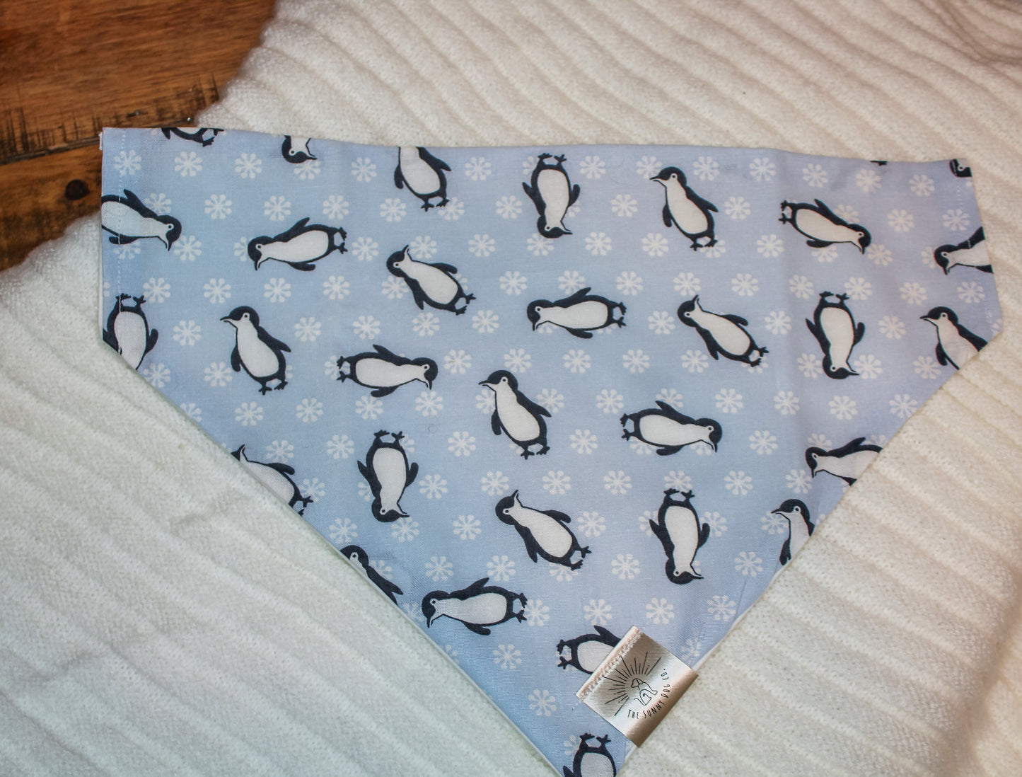 Over the Collar Dog Bandana-Penguin-Mom Gift-Personalized Dog Bandana-Customized Dog Bandana-Dog Gift-Christmas Dog Bandana-Christmas Animal