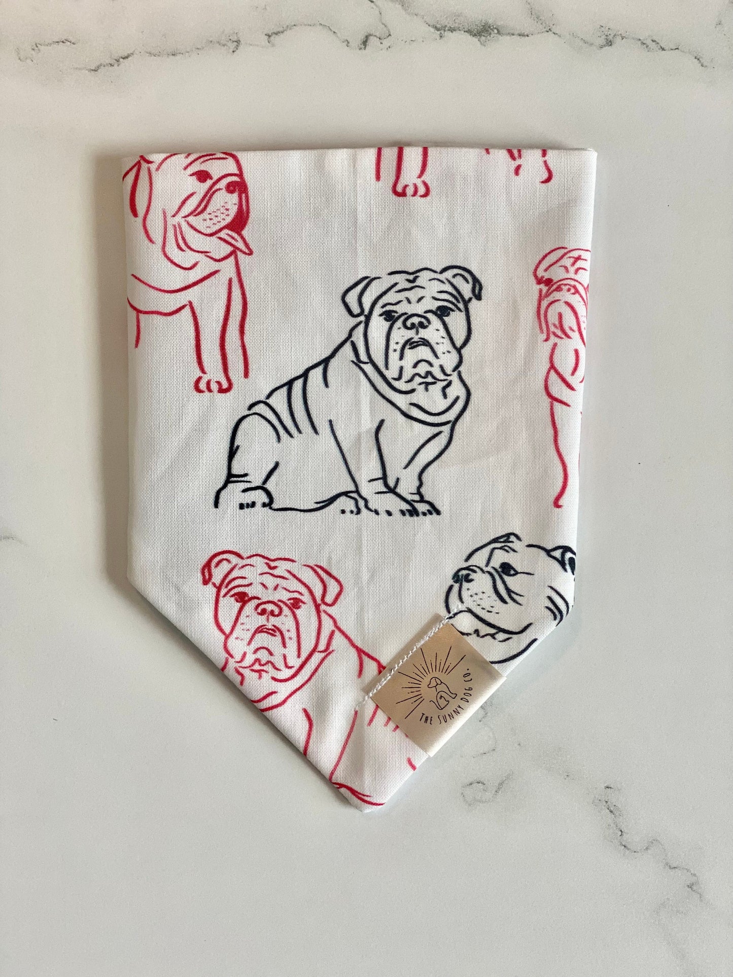 Over the Collar Dog Bandana-Georgia Bulldogs-Personalized Dog Bandana-Customized Dog Bandana-Dog Gift-College Dog Bandana-Football Bandana