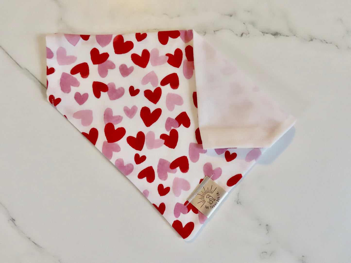 Over the Collar Dog Bandana-Sweetheart-Valentine’s Day-Heart Bandana-Personalized Dog Bandana-Customized Dog Bandana-Christmas Bandana