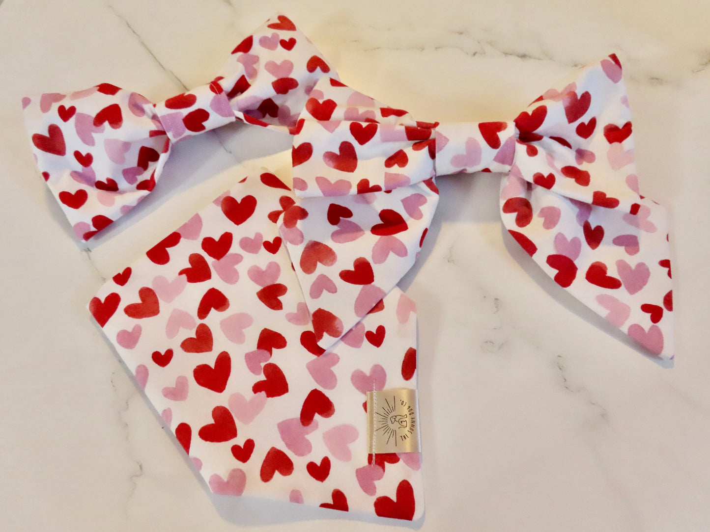 Over the Collar Dog Bow Tie-Sweetheart Bow-Standard Bow-Sailor Bow-Valentine’s Day Dog Bow Tie-Valentines Dog Style-Valentine’s Dog Gift