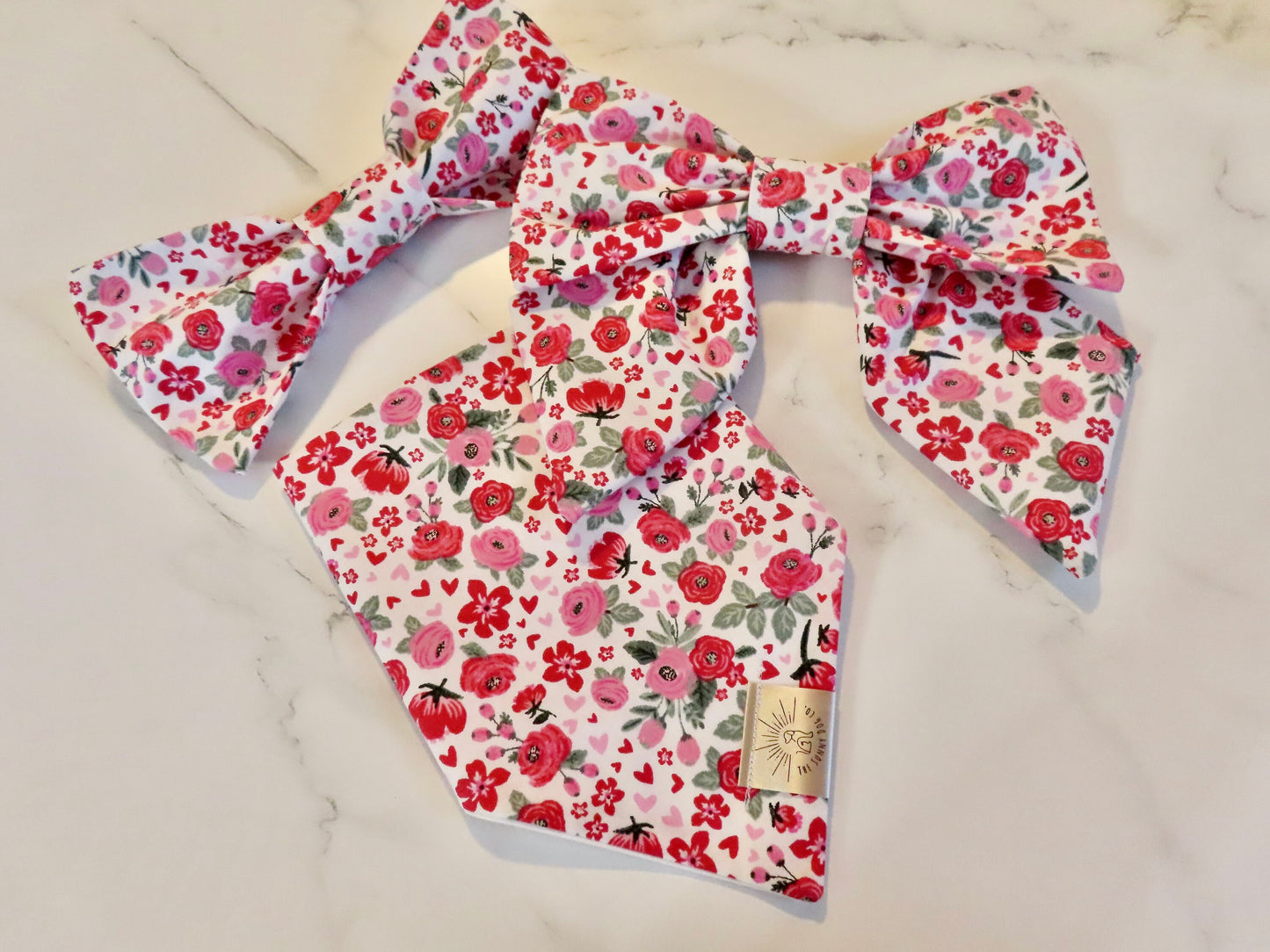 Over the Collar Dog Bow Tie-Valentines Bouquet-Standard Bow-Sailor Bow-Valentine’s Day Dog Bow Tie-Valentines Dog Style-Valentine’s Dog Gift