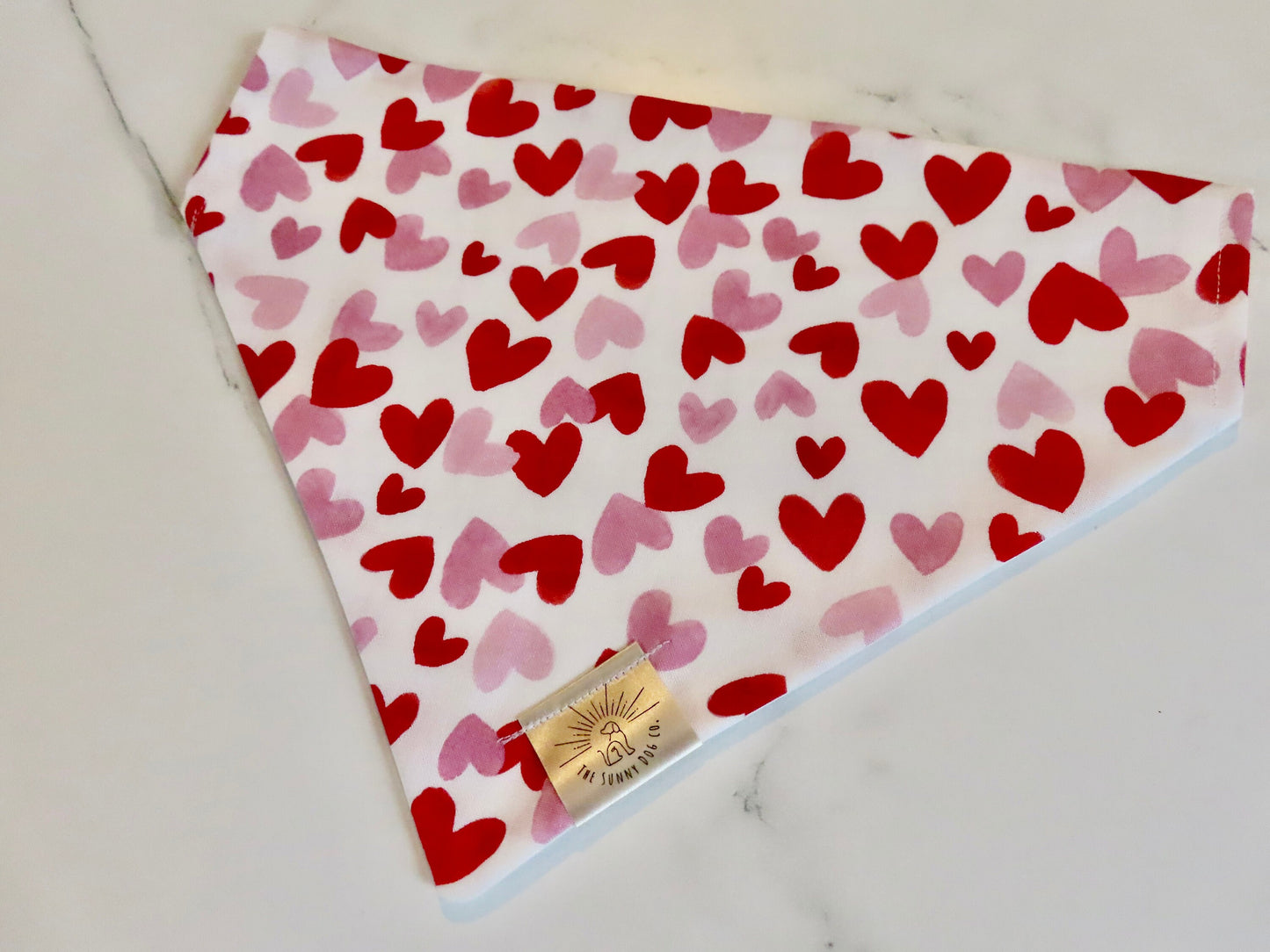 Over the Collar Dog Bandana-Sweetheart-Valentine’s Day-Heart Bandana-Personalized Dog Bandana-Customized Dog Bandana-Christmas Bandana