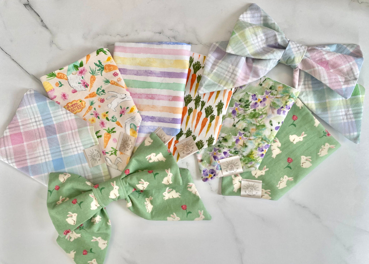 Over the Collar Dog Bow Tie-Easter Bunny Bow-Standard Bow-Sailor Bow-Easter Dog Bow Tie-Happy Easter-Hoppy Easter-Spring Bow Tie