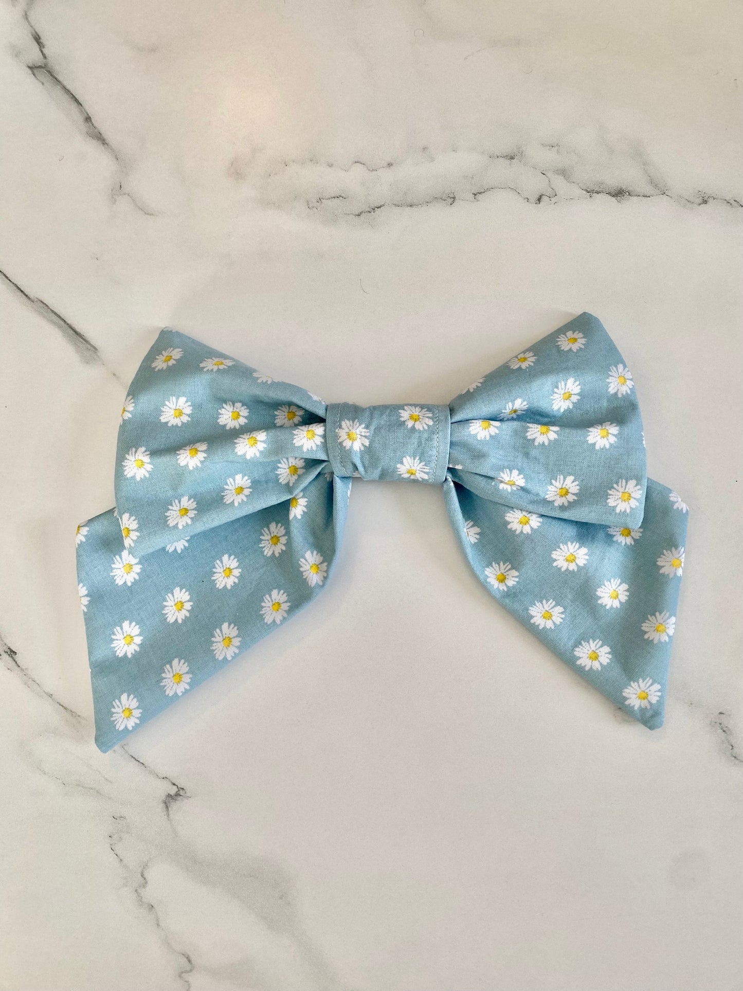 Over the Collar Dog Bow Tie-Daisies Bow Tie-Standard Bow-Sailor Bow-Spring Dog Bow Tie-Floral Dog Bandana-Spring Bow Tie