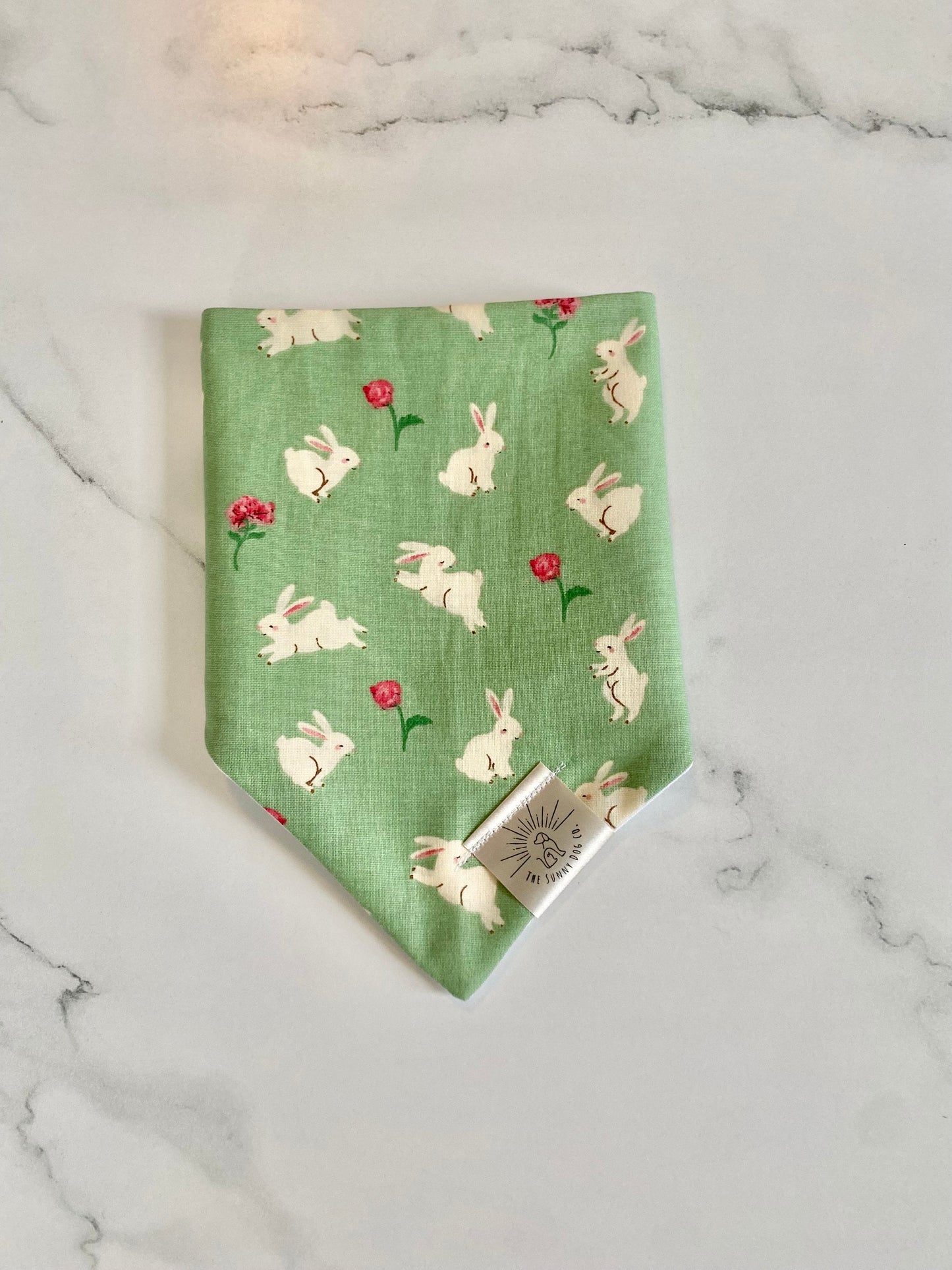 Over the Collar Dog Bandana- Easter Bunny-Easter-Easter Bunny Bandana-Personalized Dog Bandana-Customized Dog Bandana-Happy Easter Bandana