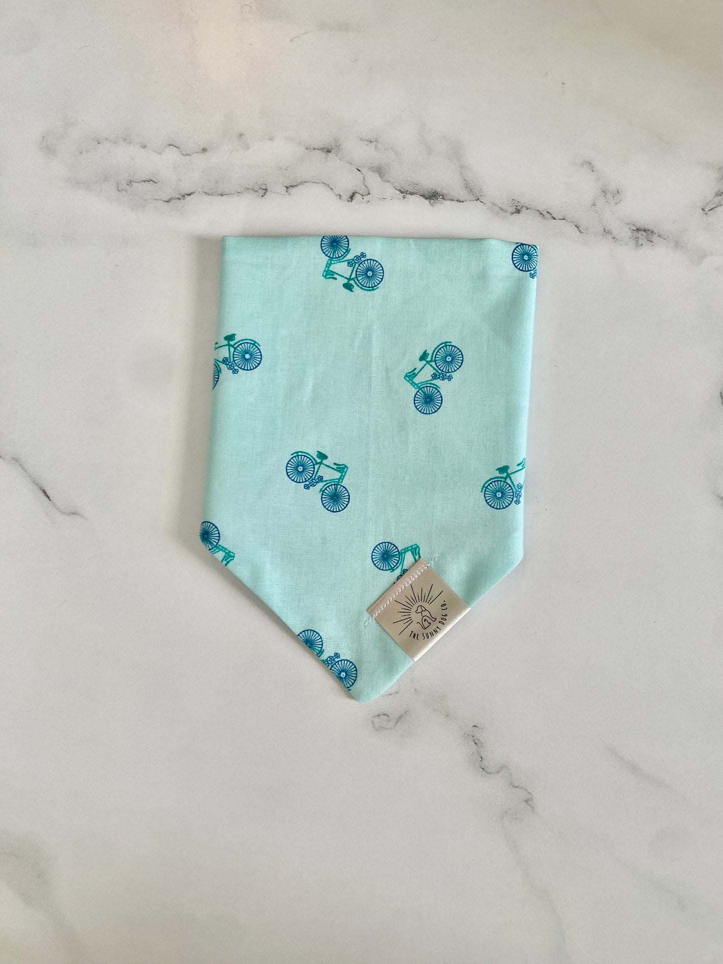 Over the Collar Dog Bandana-Bicycle-Spring-Bike Dog Bandana-Bandana-Personalized Dog Bandana-Customized Dog Bandana-Happy Easter Bandana