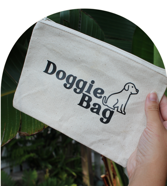 Doggie Bag, Canvas Dog Treat Bag