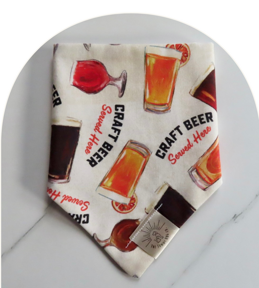 Pint of Beer Dog Bandana