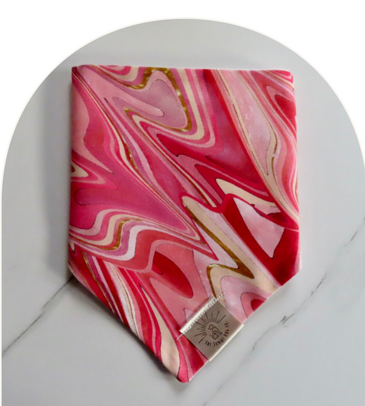 Pink Psychedelic Dog Bandana