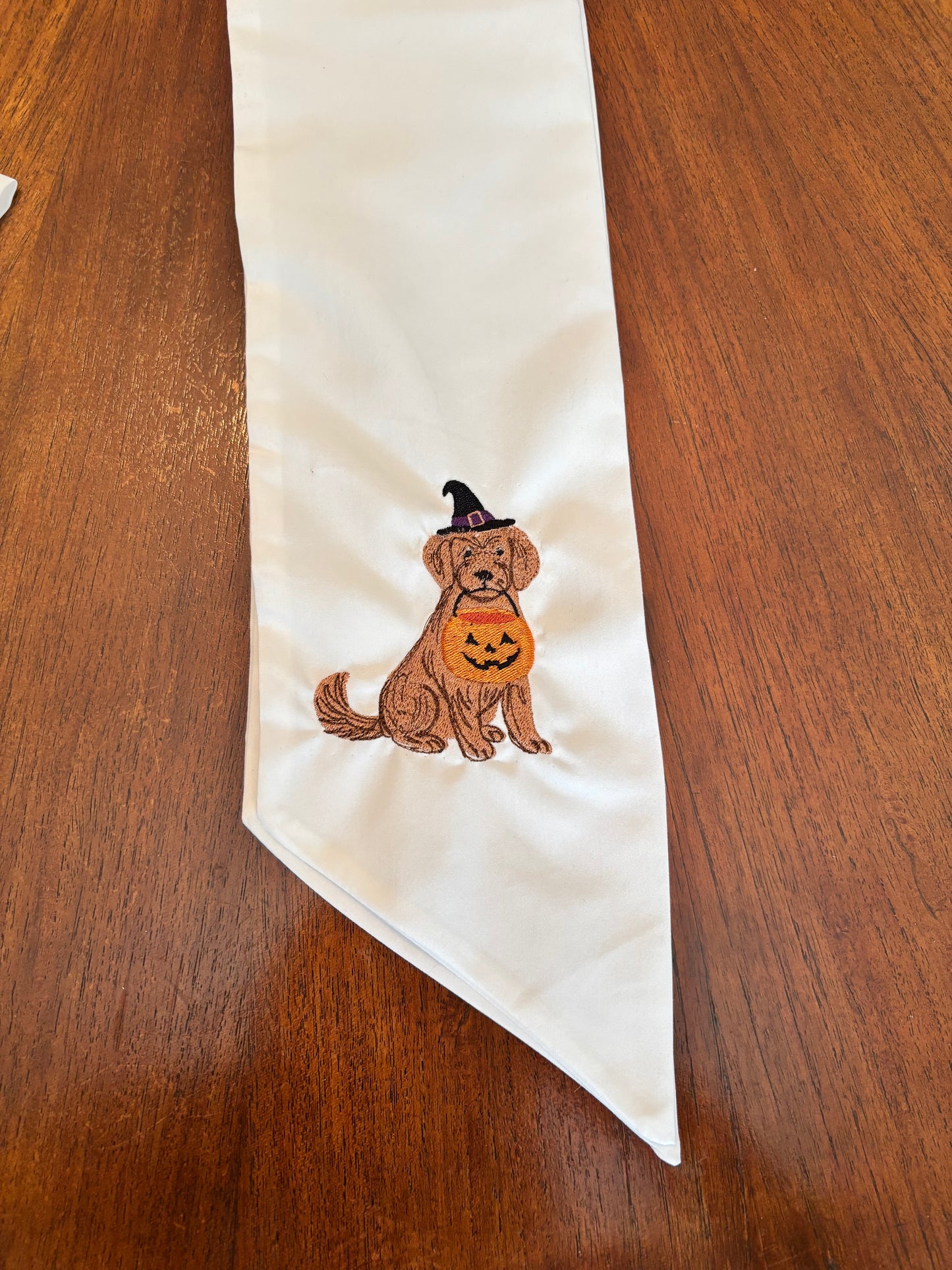 Personalized Halloween Dog Wreath Sash | Halloween Door Decor