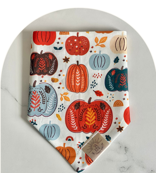 Patchwork Pumpkins Bandanas