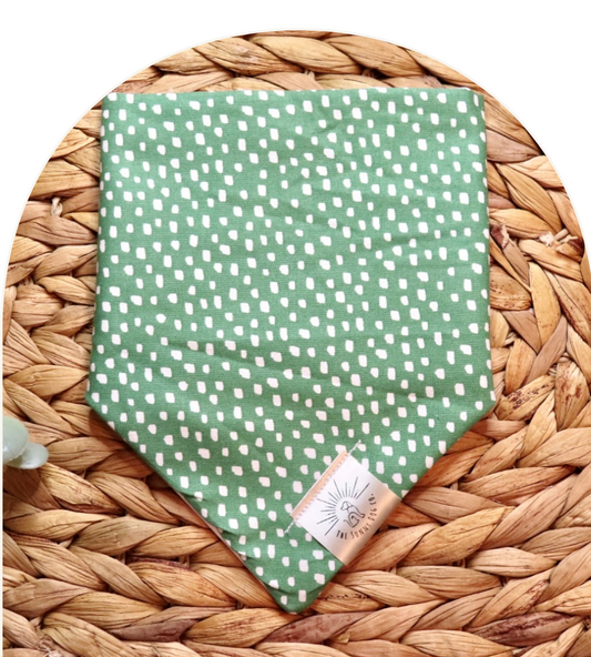 Green Speckled Dog Bandana