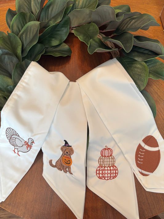 Personalized Halloween Dog Wreath Sash | Halloween Door Decor