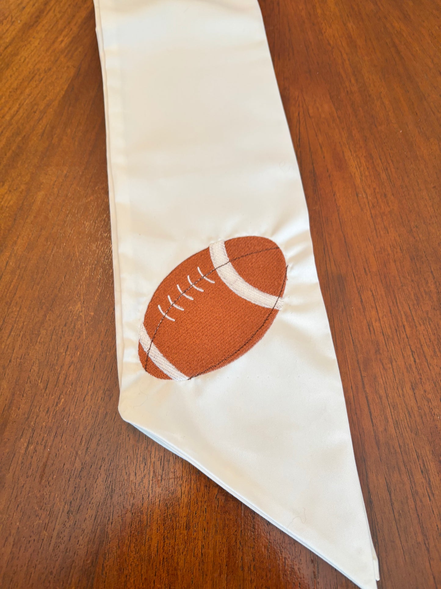 Football Wreath Sash | Fall Football Door Decor | Personalized Football Wreath Ribbon