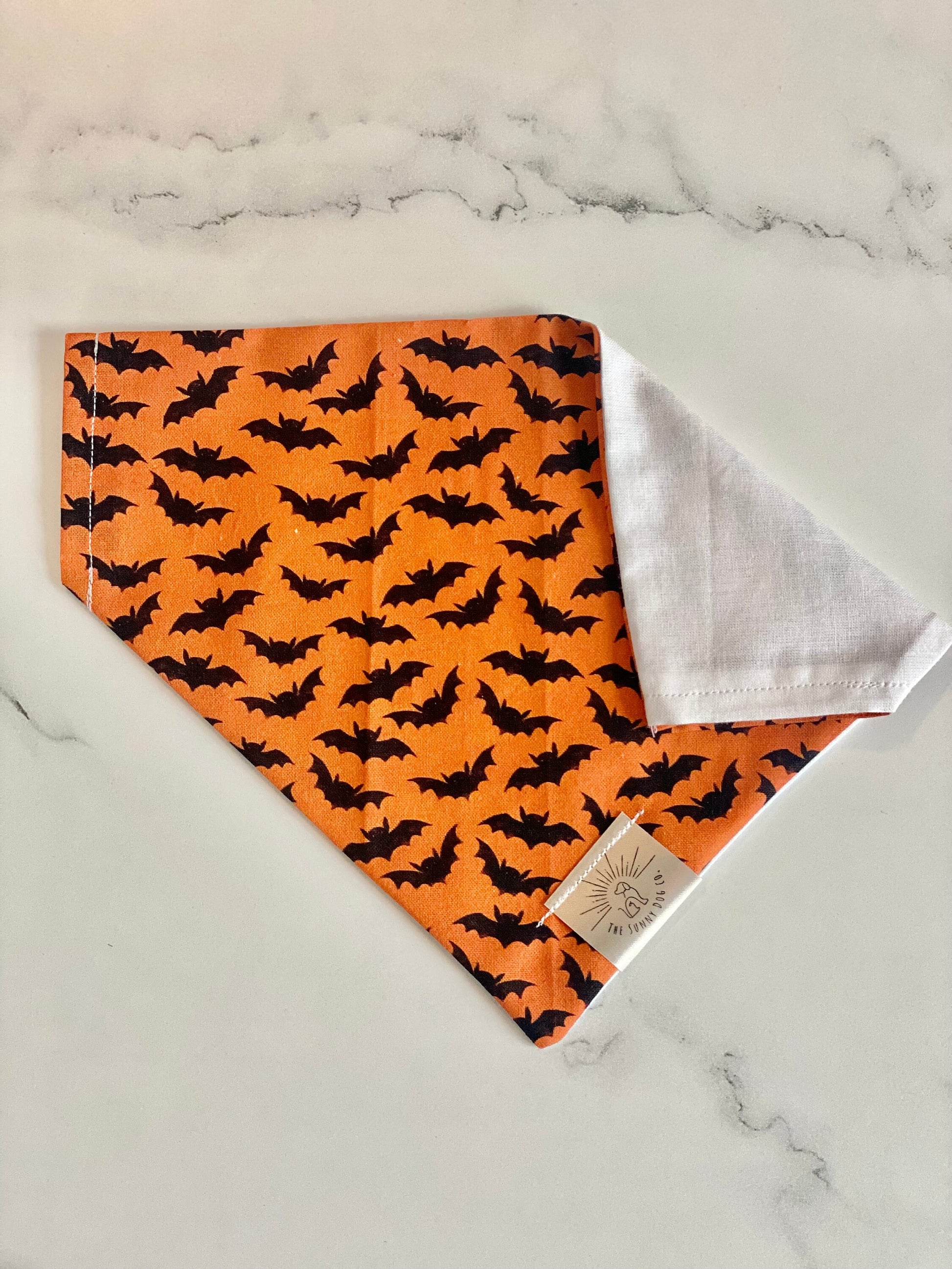 Over the Collar Dog Bandana-Bats-Personalized Dog Bandana-Customized Dog Bandana-Dog Gift-Halloween Bandana-Fall Bandana-Spooky