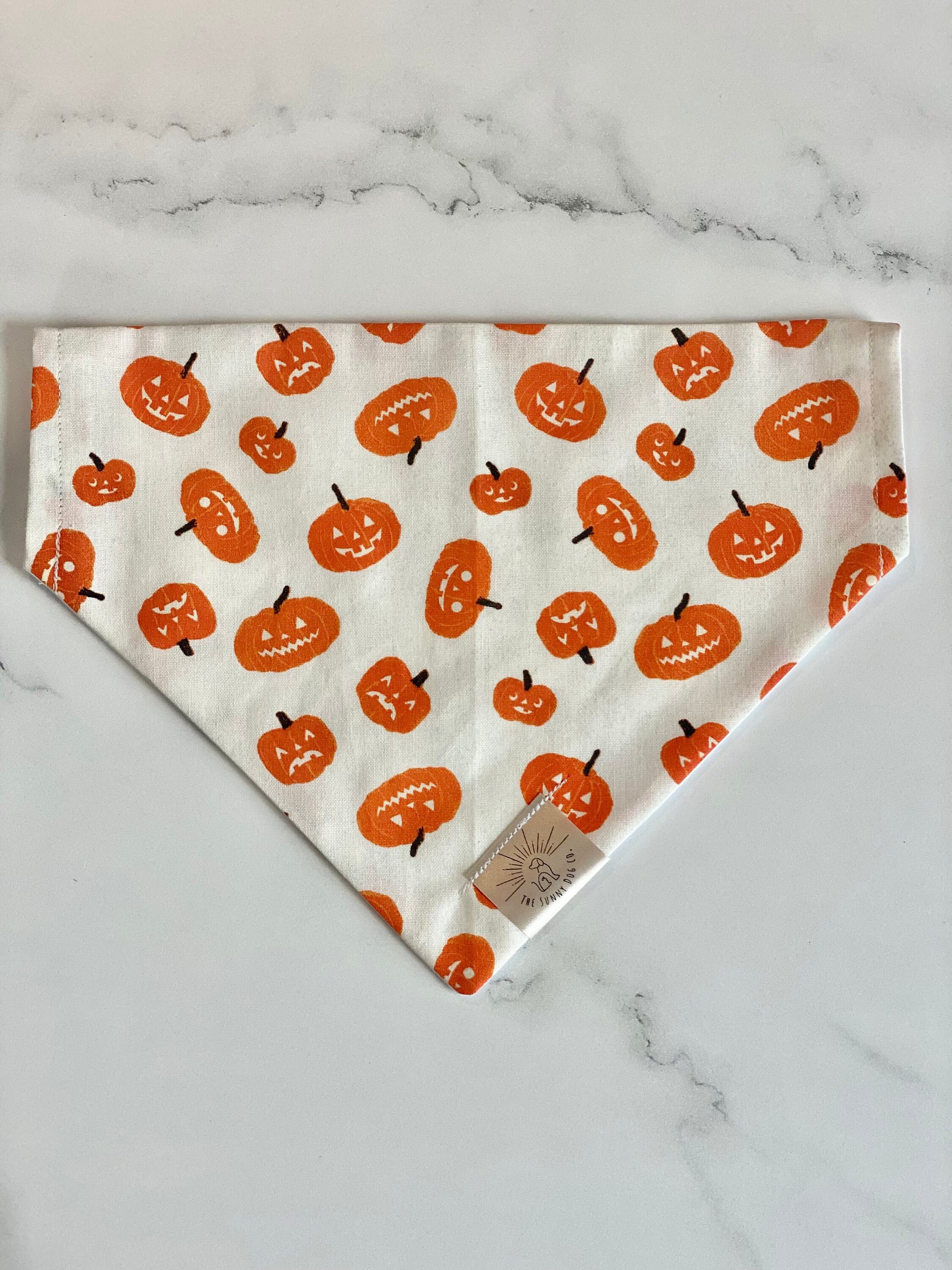 Over the Collar Dog Bandana-Jack-O Lantern-Personalized Dog Bandana-Customized Dog Bandana-Dog Gift-Halloween Bandana-Fall Bandana-Spooky