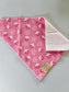 Over the Collar Dog Bandana-Pink Gotcha Day-Adoption-Celebration Bandana- Bandana-Personalized Dog Bandana-Customized Dog Bandana-