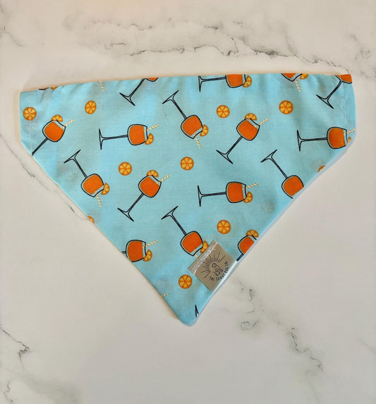 Over the Collar Dog Bandana-A Spiritz Summer- Dog Mom Gift - Personalized Dog Bandana-Summer Bandana-Ocean Bandana-Beach Day-Pool Day