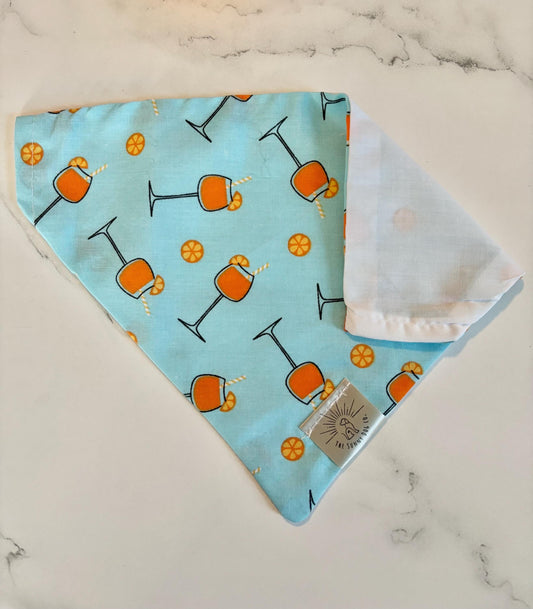 Over the Collar Dog Bandana-A Spiritz Summer- Dog Mom Gift - Personalized Dog Bandana-Summer Bandana-Ocean Bandana-Beach Day-Pool Day