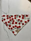 Over the Collar Dog Bandana-Tomato-Personalized Dog Bandana-Customized Dog Bandana-Summer- Floral-Springtime- Spring- Gardening