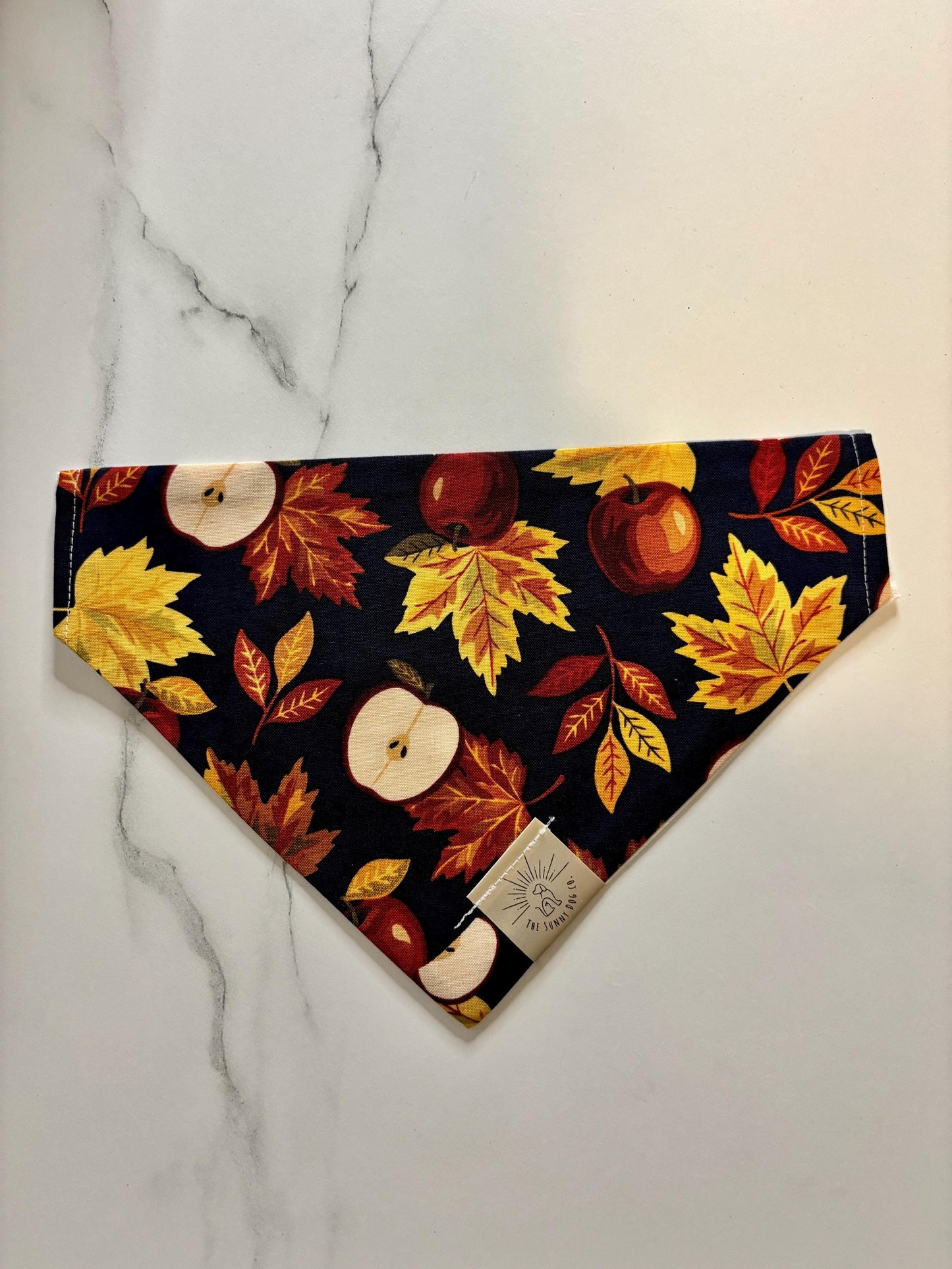 Over the Collar Dog Bandana-Apple Picking-Personalized Dog Bandana-Customized Dog Bandana-Dog Gift-Thanksgiving Bandana-Fall Bandana
