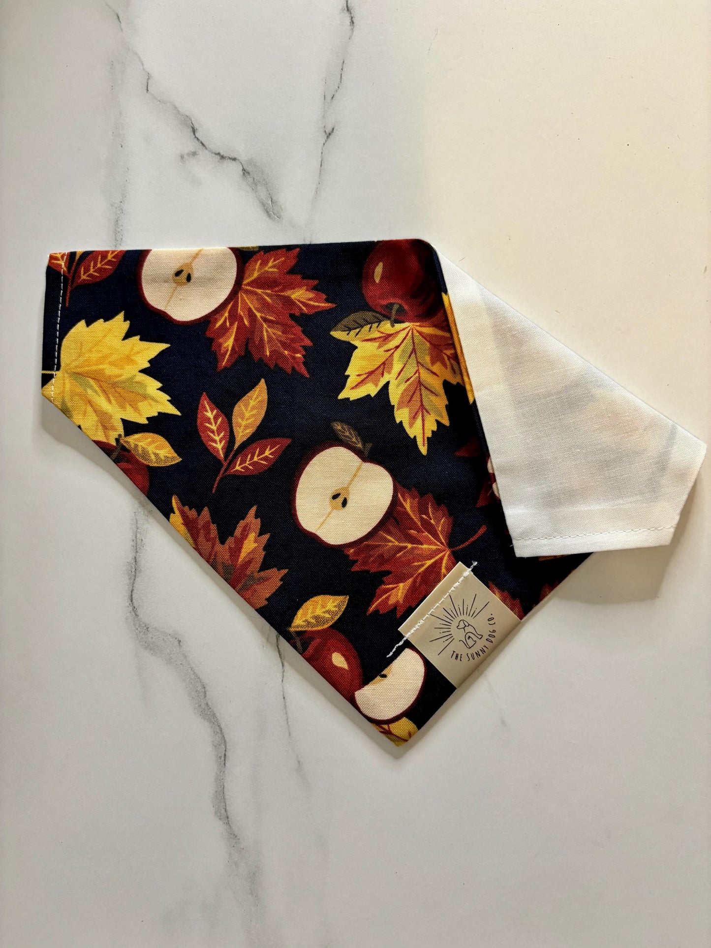 Over the Collar Dog Bandana-Apple Picking-Personalized Dog Bandana-Customized Dog Bandana-Dog Gift-Thanksgiving Bandana-Fall Bandana
