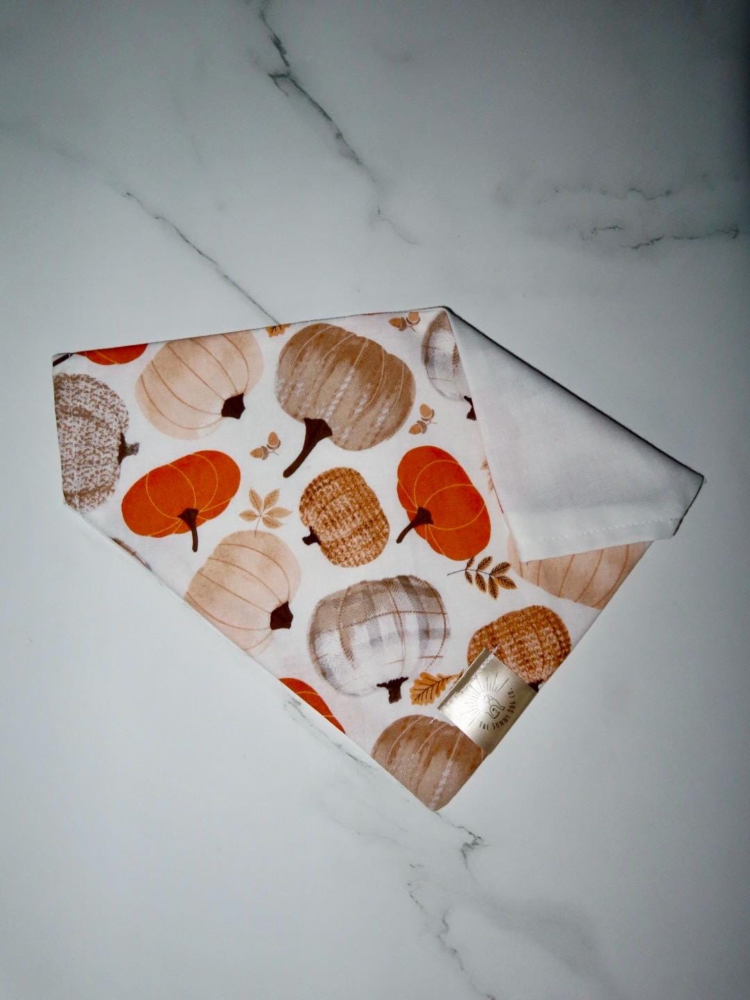 Over the Collar Dog Bandana-Pumpkins-Personalized Dog Bandana-Customized Dog Bandana-Dog Gift-Halloween Bandana-Fall Bandana-Spook