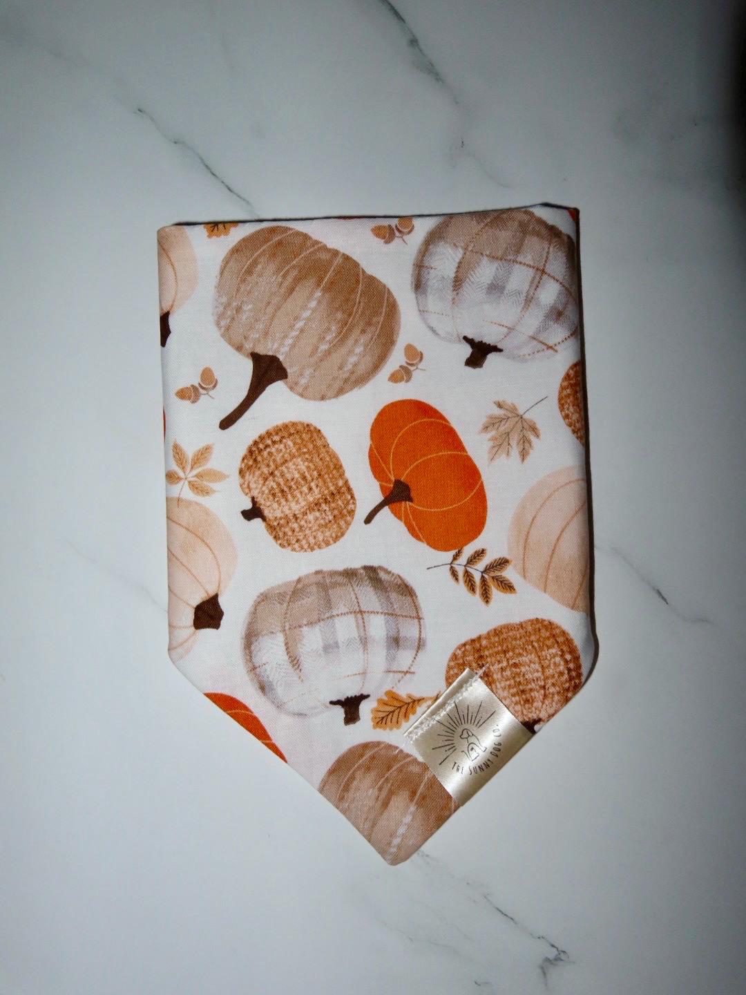 Over the Collar Dog Bandana-Pumpkins-Personalized Dog Bandana-Customized Dog Bandana-Dog Gift-Halloween Bandana-Fall Bandana-Spook