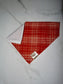 Over the Collar Dog Bandana-Fall Plaid-Personalized Dog Bandana-Customized Dog Bandana-Dog Gift-Halloween Bandana-Fall Bandana-Spook