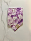 Over the Collar Dog Bandana-Purple Flower-Personalized Dog Bandana-Customized Dog Bandana-Dog Gift- Floral Bandana-Everyday Dog Bandana