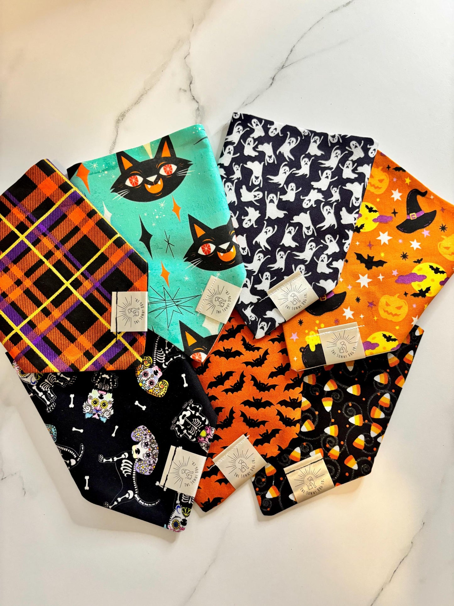 Over the Collar Dog Bandana-Ghost-Personalized Dog Bandana-Customized Dog Bandana-Dog Gift-Halloween Bandana-Fall Bandana-Spooky