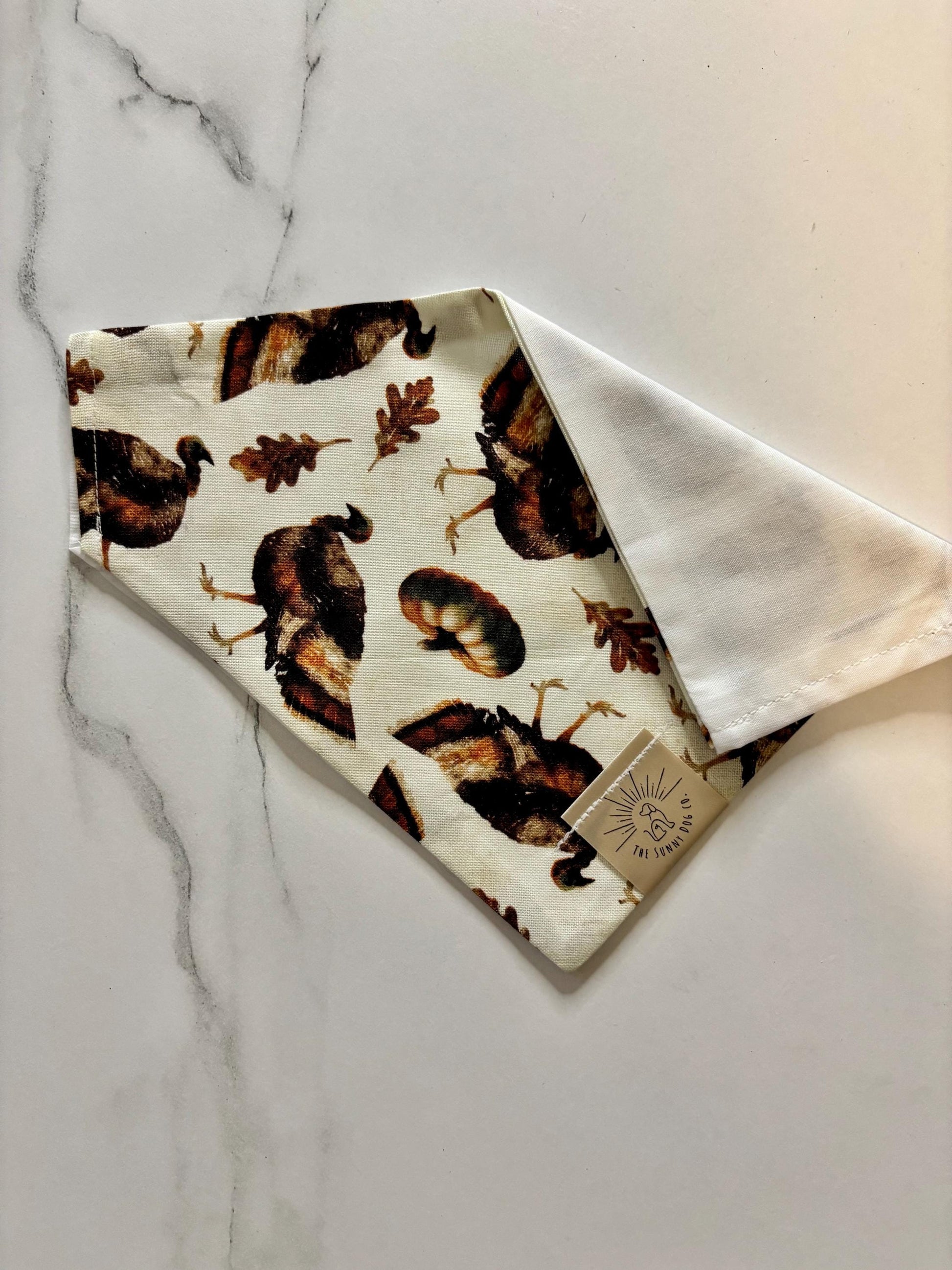 Over the Collar Dog Bandana-Thanksgiving-Personalized Dog Bandana-Customized Dog Bandana-Dog Gift-Thanksgiving Bandana-Fall Bandana