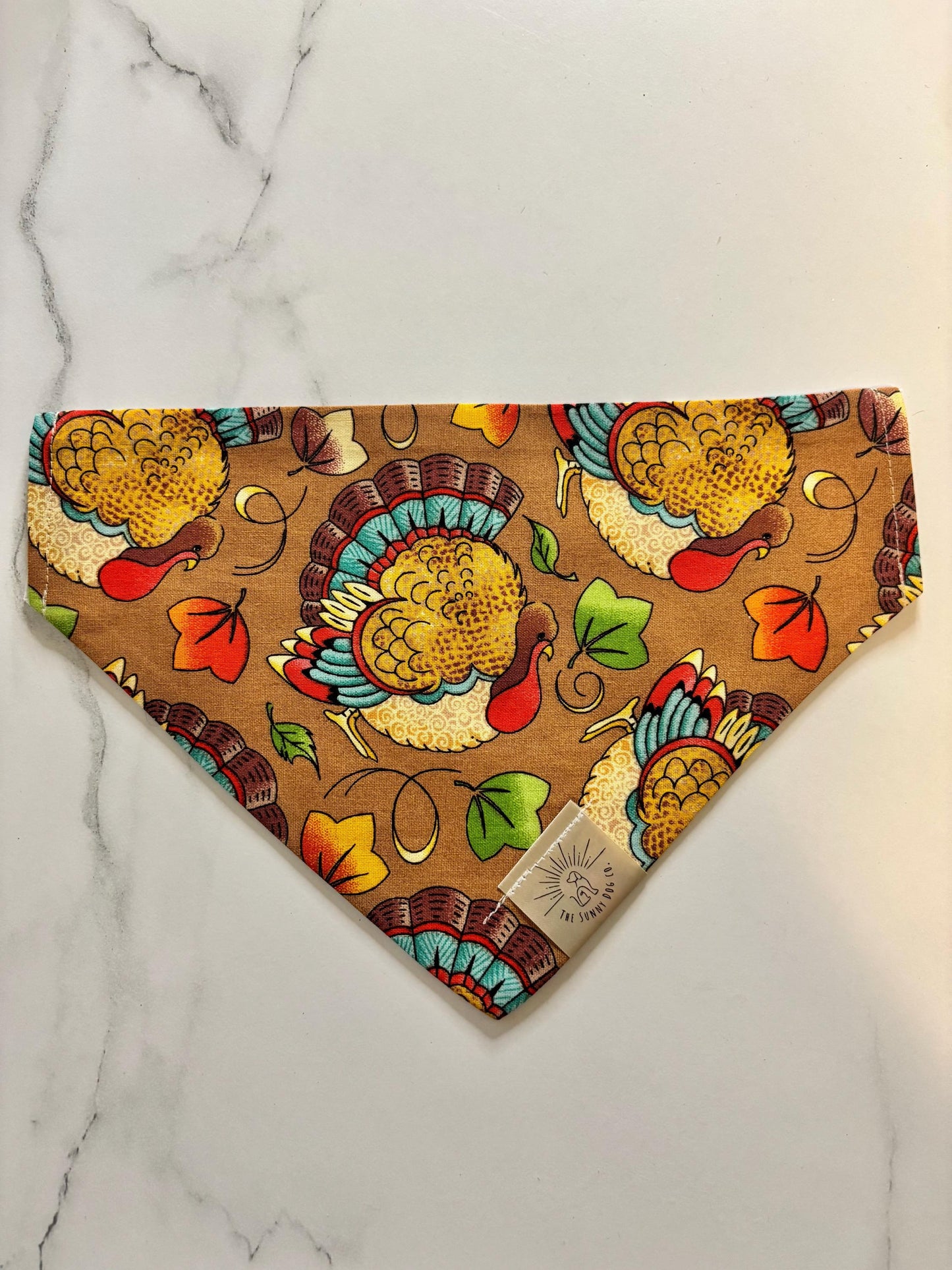 Over the Collar Dog Bandana-Turkey Turkey-Personalized Dog Bandana-Customized Dog Bandana-Dog Gift-Thanksgiving Bandana-Fall Bandana