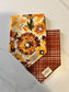 Over the Collar Dog Bandana-Autumn Floral-Personalized Dog Bandana-Customized Dog Bandana-Dog Gift-Thanksgiving Bandana-Fall Bandana