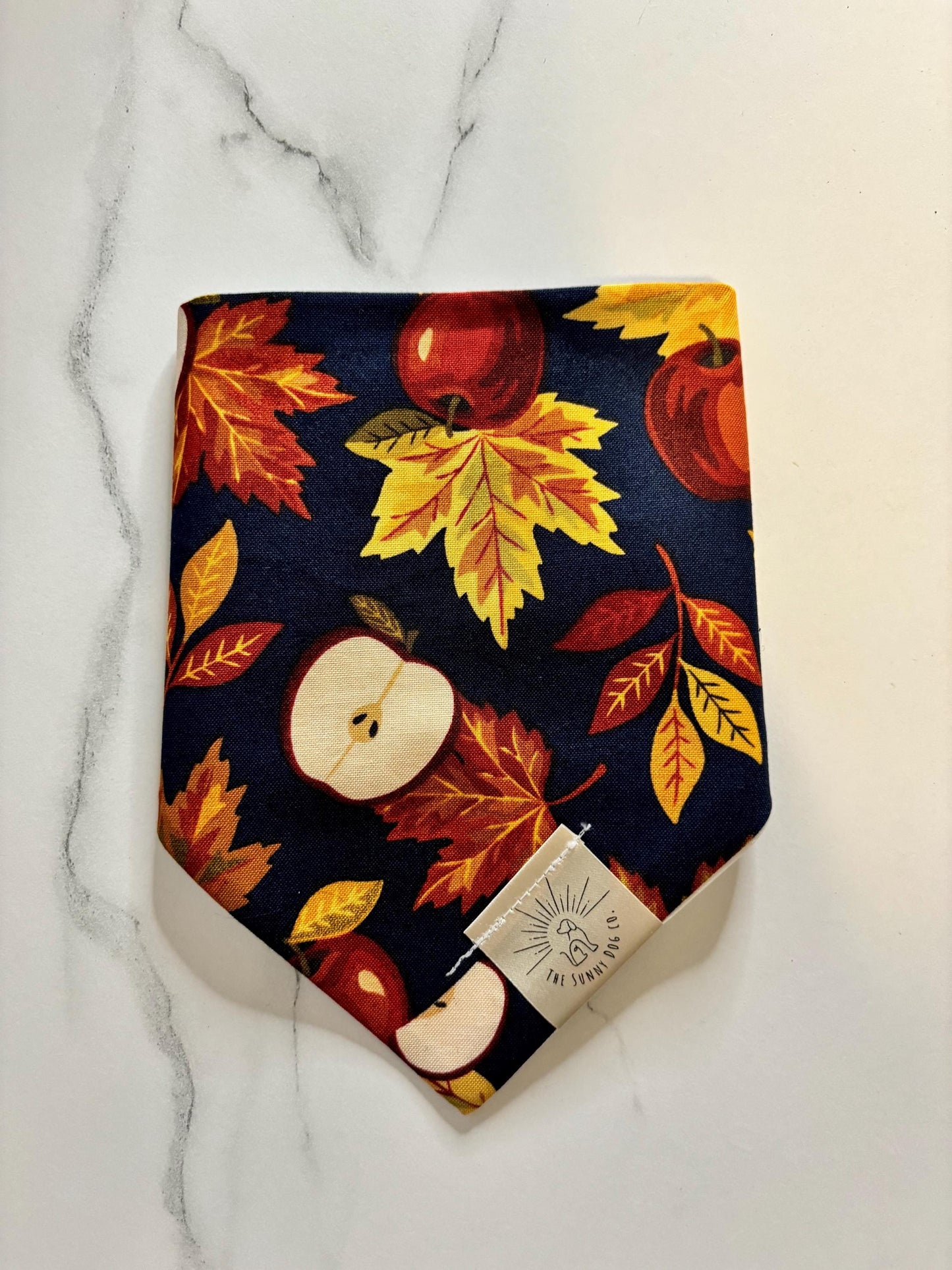 Over the Collar Dog Bandana-Apple Picking-Personalized Dog Bandana-Customized Dog Bandana-Dog Gift-Thanksgiving Bandana-Fall Bandana