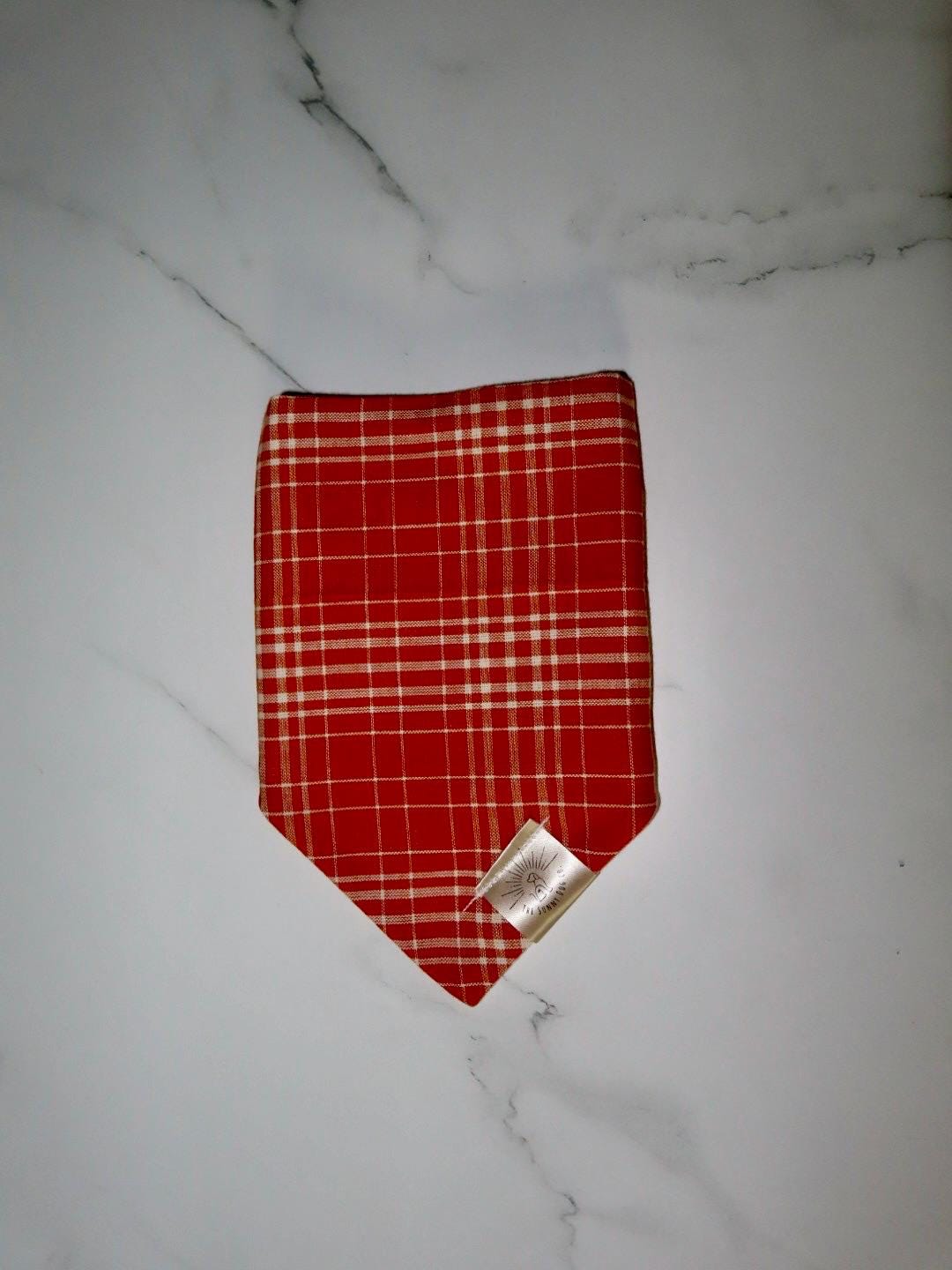 Over the Collar Dog Bandana-Fall Plaid-Personalized Dog Bandana-Customized Dog Bandana-Dog Gift-Halloween Bandana-Fall Bandana-Spook