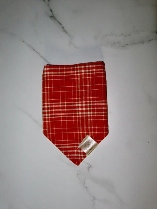 Over the Collar Dog Bandana-Fall Plaid-Personalized Dog Bandana-Customized Dog Bandana-Dog Gift-Halloween Bandana-Fall Bandana-Spook