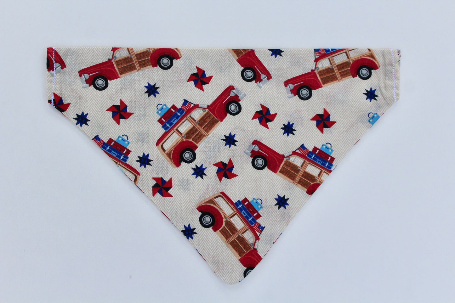 Over the Collar Dog Bandana-Wagon of Freedom-Dog Mom Gift-Personalized Dog Bandana-Customized Dog Bandana-Dog Gift-4th of July Dog Bandana