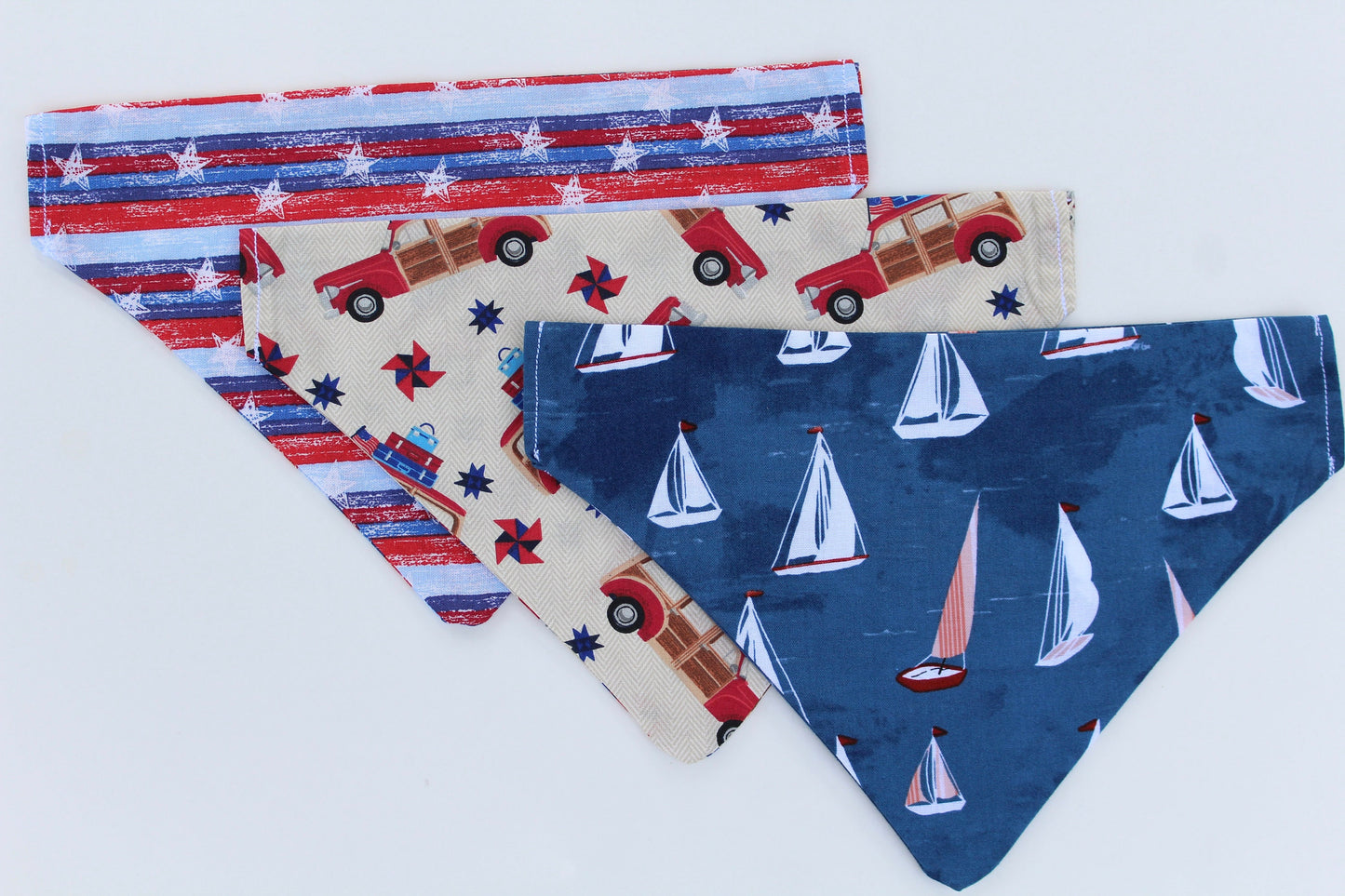 Over the Collar Dog Bandana-Wagon of Freedom-Dog Mom Gift-Personalized Dog Bandana-Customized Dog Bandana-Dog Gift-4th of July Dog Bandana