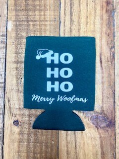 Christmas Dog Themed Can Koozie-Ho Ho Ho Merry Woofmas-Dog Koozie-Dog Can Cooler-Cozie-Dog Mom Gift-Dog Gift- Unique Gift For Pet Lover