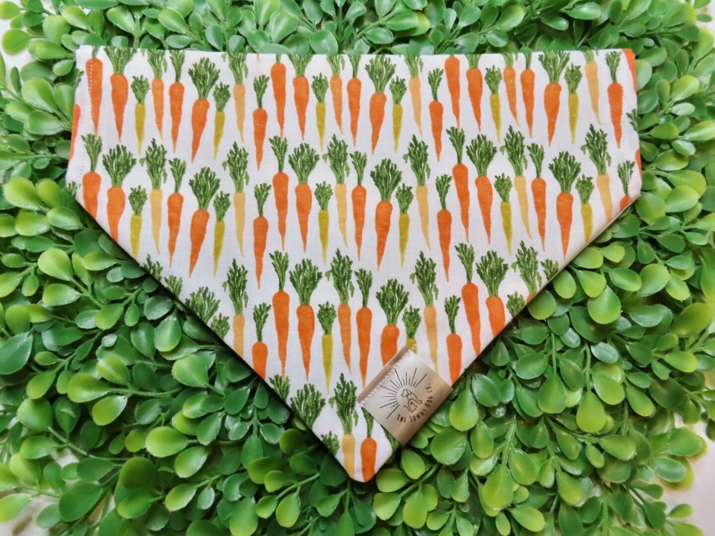 Over the Collar Dog Bandana-Carrot Patch-Dog Mom Gift-Personalized Dog Bandana-Customized Dog Bandana-Spring Bandana-Dog Scarf-Bunny